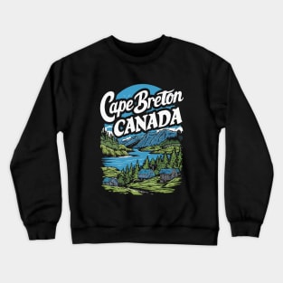 Cape Breton, Canadian Island. Retro Crewneck Sweatshirt